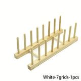 Multifunction Wooden Stand Rack Kitchen Dish Lid Drain Holder Organizer  Kitchen Sundries Rack Cups Shelf Table Book Display