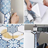 PVC Home Floor Decoration Stickers European Style Oil Proof Self Adhesive Waterproof Sticker Kitchen Furniture Stickers Bathroom