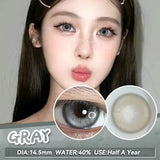 (2pcs)1Pair Myopia Color Contact Lenses for Eyes Fashion Prescription Lenses Beauty Pupils Blue Green Brown Grey Lenses