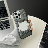 Cool 3D Canine Tooth Hollow Dissipate Heat Phone Case For iPhone 16 15 14 13 12 11 Pro Max White Shockproof Soft Silicone Cover