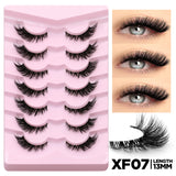 Cat Eye Lashes Half Lashes Soft Natural Faux Mink Eyelashes Fake Lashes Natural Look Wispy Winged End Eye Elongated