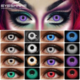 EYESHARE 1 Pair Colorful Contact Lenses for Halloween Anime Accessories Lenses Cosplay Eye Lenses Yearly Colored Contact Lenses