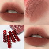 Waterproof Velvet Lipstick Easy To Wear Longstay Lip Stick Lasting Matte Nude Lip Glaze Non-stick Woman Makeup Lip Tint Cosmetic