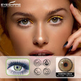 EYESHARE 2pcs Color Contact Lenses for Eyes Natural Green Colored Contact Lenses for Eyes Yearly Beautiful Pupil Colored Lenses