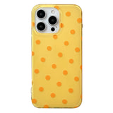 Ins Korean Cute Polka Dot Phone Case for IPhone 16 15 14 13 Pro Max 16Pro Stylish Aesthetic Shockproof Lovely Soft Back Cover