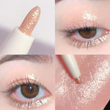 Glitter Silver Lying Silkworm Pen Color Natural Brightening Eye Shadow Pencil Shimmer Glue Eyeliner Waterproof Korean Makeup
