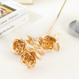 Artificial Golden Ginkgo Leaf Flower Christmas Home Decoration Golden Rose Gold Eucalyptus Decoration Flower Arrangement