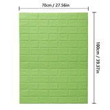 1-10pcs 70cmX1m Modern Home Decoration Brick Pattern PVC 3D Room Decor DIY Self-adhesive Wallpaper Waterproof Wall Stickers