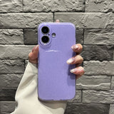 Fashion Purple Shine Glitter TPU Phone Case For iPhone 16 Pro Max 15 13 12 11 14 Plus 16e XS Max XR X 7 8 Plus SE2 Back Cover