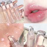 Plumping Jelly Lip Gloss Lasting Moisturizing Transparent Lip Oil Water Light Mirror Liquid Lipstick Women Lips Makeup Cosmetics