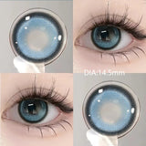 2Pcs New Pattern Color Colored Contact Soft Circular Lenses Beauty Pupil Blue Series Eyes Makeup Blue High Quality