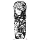 Full-arm Tattoo Stickers With The Crown Of The Virgin Of Jesus And Lion Waterproof Tattoo Stickers