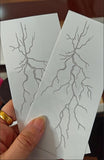 New Lightning Hand Back Herbal Juice Tattoo Stickers Waterproof Semi-Permanent Fake Tattoo Arms Legs Lasting Men Women Tatuajes