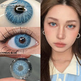 EYESHARE 1 Pair New Natural Colored Contact Lenses for Eyes Blue Lenses Green Eye Lenses Brown Lenses Yearl Gray Contact Lenses