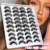 lashes 5/10/20 pairs 3D Faux Mink Lashes Natural False Eyelashes Dramatic Volume Lashes Eyelash Extension Makeup