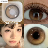 2pcs/Pair Contact Lenses Fast Shipping Big Black Lenses for Eyes Beauty Pupils Comestic Eye Color Lens 14.5mm/14.2mm