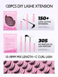 Cluster Lashes Kit Manga Lashes Natural Eyelash extension Cluster Natural Volume Individual Lashes Mixed Tray Lashes