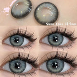 UYAAI Korean Fashion y2k Lenses Color Contact Lenses for Eyes Blue Eye Lens Brown Natural Colored Pupils for Eyes