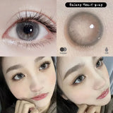 (2pcs)1Pair Myopia Color Contact Lenses for Eyes Fashion Prescription Lenses Beauty Pupils Blue Green Brown Grey Lenses