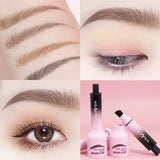New Wild Eyebrow Painting Paste Square Brush Honey Tea Brown Pressing 3D Dye Dip Eyebrow Enhancers Cream Hairline Modification