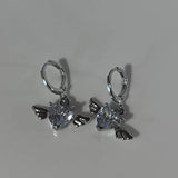 New Arrival Women\'s Luxury Cubic Zirconia Dangle Drop Cross Hoop Earrings Banquet Jewelry Wholesale Dropshipping