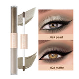 Double End Glitter Matte Eye shadow Stick Pencil Eyeshadow Makeup Waterproof Bicolor Shimmer Cosmetics Beauty Makeup Tool