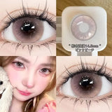 2PCS New Green Prescription Contact Lenses Fashion Pupils Cosmetics Eye Color Lenses Myopia Colored Contact Lenses Blue