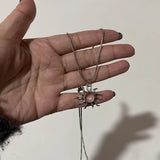 Y2K Star Pendant Frosted Beads Necklace For Women Korean Fashion Whole Titanium Steel Snake Chain Necklaces Jewelry Accessories