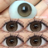 Prescription Contact Lenses Myopia Lenses with Diopters Green Pupils Color Contact Lenses for Eyes Blue Lens 1 Pair/2pcs