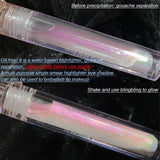 Purple Blue Glitter Liquid Highlighter Water Light Diamond Polarized Liquid Eyeshadow Bright Crystal Highgloss Palette Cosmetics