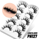 Fluffy Eyelashes 3D Mink False Lashes Fluffy Soft Cross Manga Lashes Wispy Volume Mink Lashes Dramatic Makeup