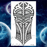 Large Lion Temporary Tattoos For Women Men Tiger Wolf Vampire Forest Flower Crown Compass Fake Tattoo Sticker Arm Body Tatoos