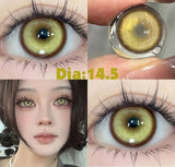 2Pcs New Pattern Color Colored Contact Soft Circular Lenses Beauty Pupil Eyes Makeup High Quality Halloween  Cosplay