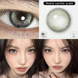 (2pcs)1Pair Myopia Color Contact Lenses for Eyes Fashion Prescription Lenses Beauty Pupils Blue Green Brown Grey Lenses