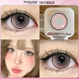 2PCS New Green Prescription Contact Lenses Fashion Pupils Cosmetics Eye Color Lenses Myopia Colored Contact Lenses Blue