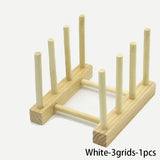 Multifunction Wooden Stand Rack Kitchen Dish Lid Drain Holder Organizer  Kitchen Sundries Rack Cups Shelf Table Book Display