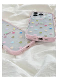 Cute Colorful Love Heart Phone Case for IPhone 13 Funda IPhone 16 15 14 Pro Max 15 pro Lovely Clear Silicone Soft Fashion Cover