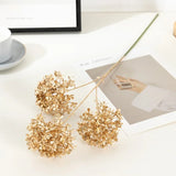 Artificial Golden Ginkgo Leaf Flower Christmas Home Decoration Golden Rose Gold Eucalyptus Decoration Flower Arrangement