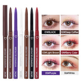 Waterproof Eyeliner Pencil Long-lasting High Quality Professional Makeup Black Brown Purple Eyeliner Pen Easy Wearing Cosmetics