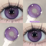 1 Pair(2pcs) Brown Beauty Colored Contact Lenses for Eyes Purple Halloween Lens Big Eye Lens Natural Look Gray Blue Lens