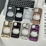 Cool 3D Canine Tooth Hollow Dissipate Heat Phone Case For iPhone 16 15 14 13 12 11 Pro Max White Shockproof Soft Silicone Cover