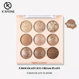 9 Colors Glitter Snowflake Eyeshadow Palette Dream Girl Pearly Eye Shadow Matte Matte Highlights Cool Tone Charming Eyes Makeup