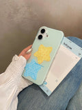 Ins Korean Style Girl Cute Star Lovely Phone Case for IPhone 16 15 14 Pro Max 13 16Pro 15Pro 14Pro Stylish Soft Cover Case Funda