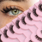 Half Fake Eyelashes Half Lashes Soft Natural Cat Eye Lashes Natural Look nvisible Band Eyeashe Fluffy Eyelashes
