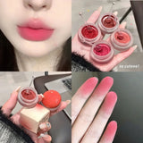 Matte Lip Mud Blush Multipurpose Makeup Waterproof Clay Lipstick Longlasting Non-stick Cup Red Lip Tint Pigment Mousse Cosmetics