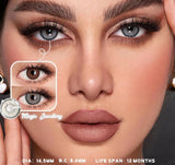 1 Pair Colored Contact Lenses for Eyes Brown Eye Lens Gray Contact Blue Lenses Green Eye Lenses Natural Eye Contact