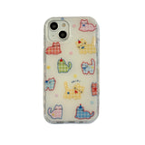 Cute Cat Animal Phone Case for IPhone 13 Funda IPhone 14 15 16 Pro Max 15pro 14pro Lovely Kitty Silicone Soft Protective Cover