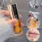 Glass Lip Oil Purple Jelly Violet Transparent Plumper Lip Gloss Makeup Nutritious Liquid Lipstick Brush Lip Care
