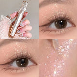 Flowing light, sparkling liquid eye shadow, pearlescent, broken diamond, high-light lying silkworm monochrome eye shadow liquid
