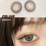 Soft Colored Contact Lens Mate Case Portable Eye Lenses Box Travel Kits Celine Brown